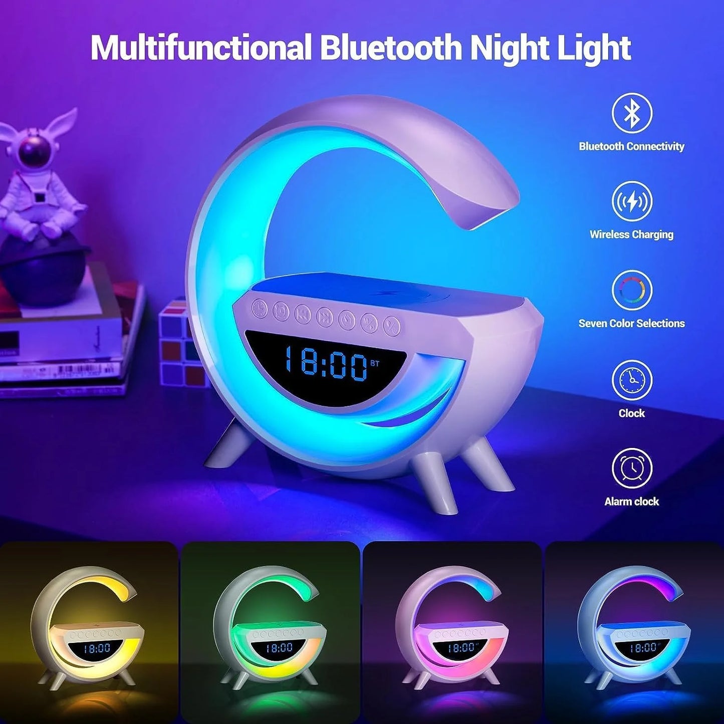 BT 3401 LED Wireless Charging Speaker & Atmosphere Lamp