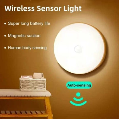 Pack of 2 Intelligent Motion Sensor LED Light - USB Rechargeable & Adjustable