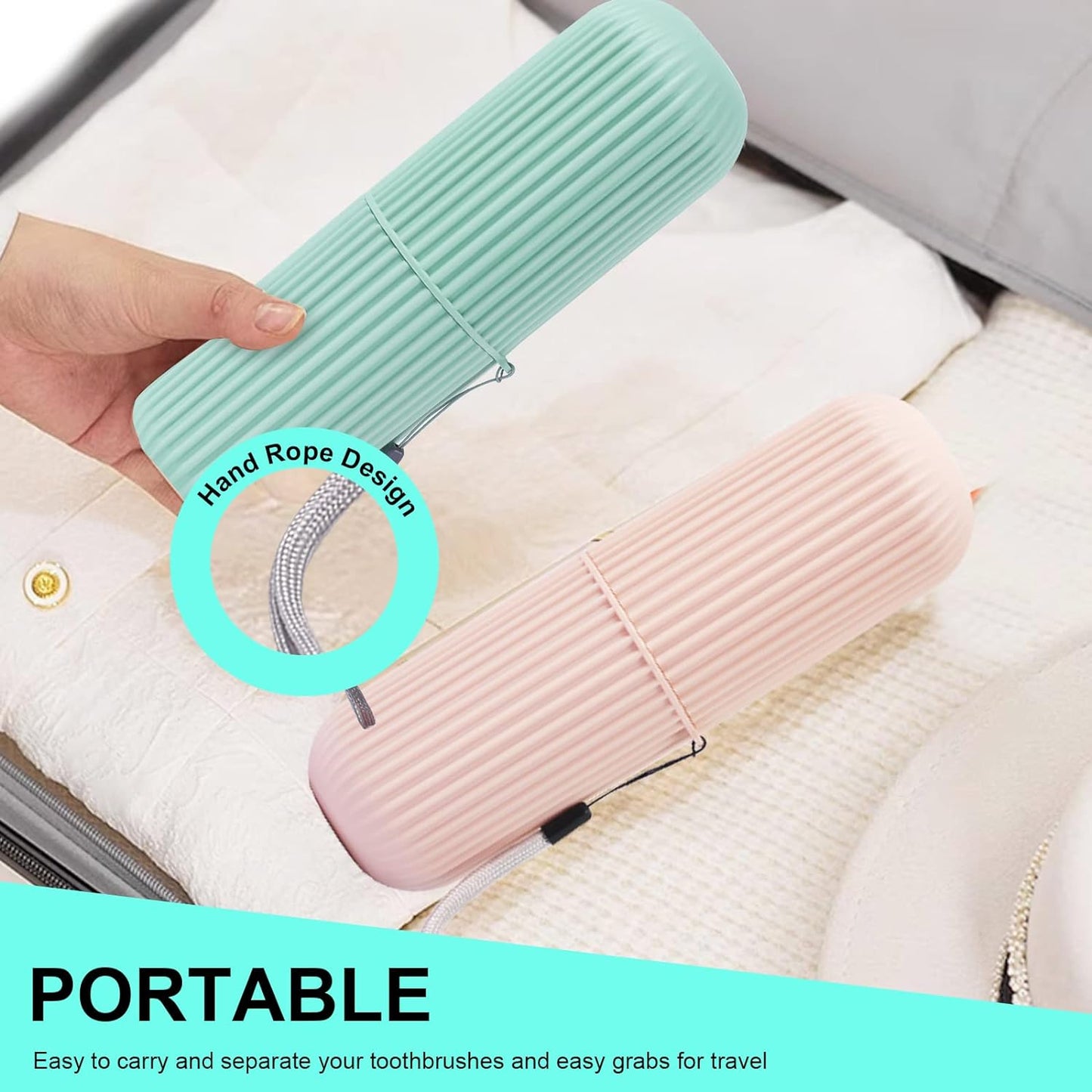 Portable Toothbrush Toothpaste Holder | Storage Case Box