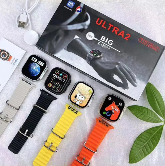 T10 Ultra 2 Smart Watch | 2.19 Infinite Display | Real Screws | Straps Lock | 49MM Dial Size